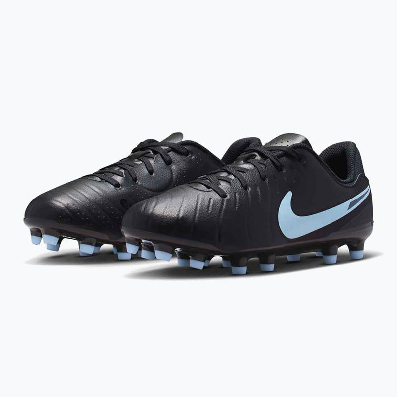 Gyermek futballcipő Nike Tiempo Legend 10 Academy FG/MG fekete/fekete 10