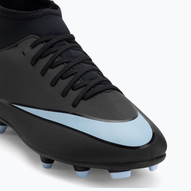 Gyermek futballcipő Nike Mercurial Superfly 10 Club FG/MG fekete/jeges kék 7