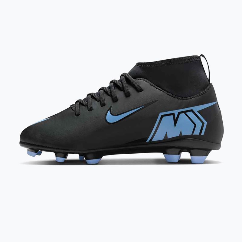 Gyermek futballcipő Nike Mercurial Superfly 10 Club FG/MG fekete/jeges kék 9