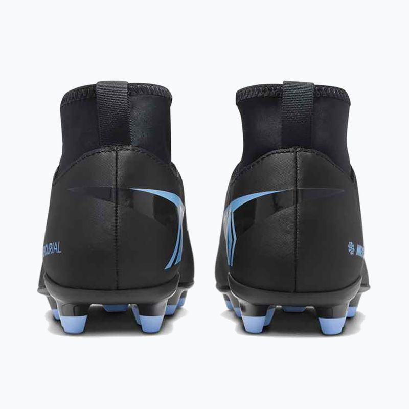 Gyermek futballcipő Nike Mercurial Superfly 10 Club FG/MG fekete/jeges kék 11