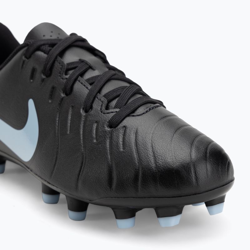 Nike Tiempo Legend 10 Club FG/MG fekete/fekete gyermek focicipő 7