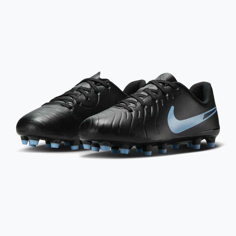 Nike Tiempo Legend 10 Club FG/MG fekete/fekete gyermek focicipő 10