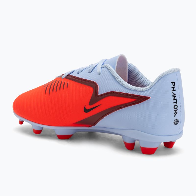 Nike Phantom 6 Low Club MG királyi bordó/piros bíbor/fekete gyermek futballcipő 3