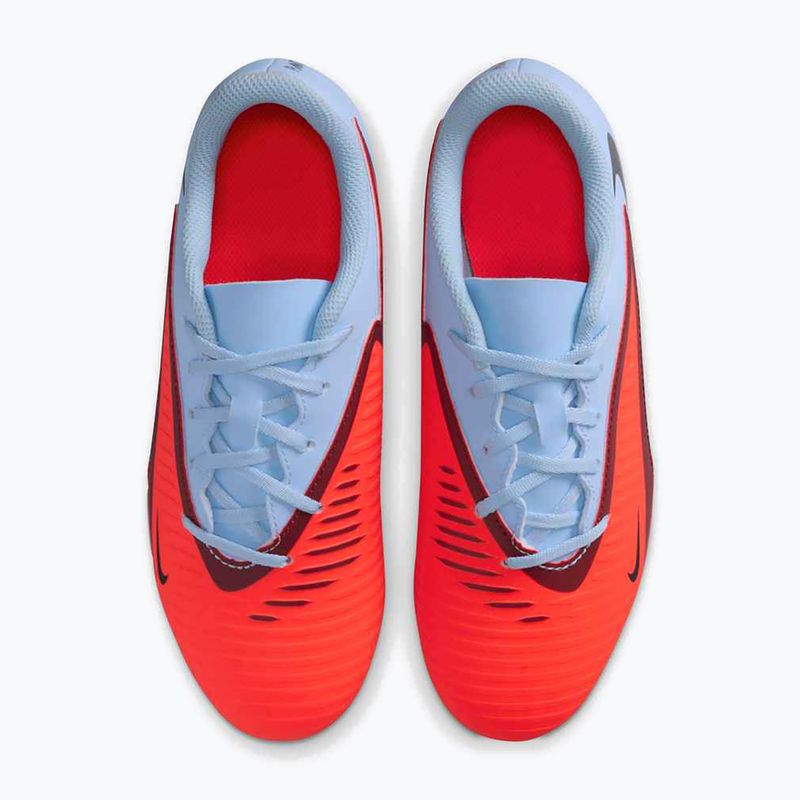 Nike Phantom 6 Low Club MG királyi bordó/piros bíbor/fekete gyermek futballcipő 6