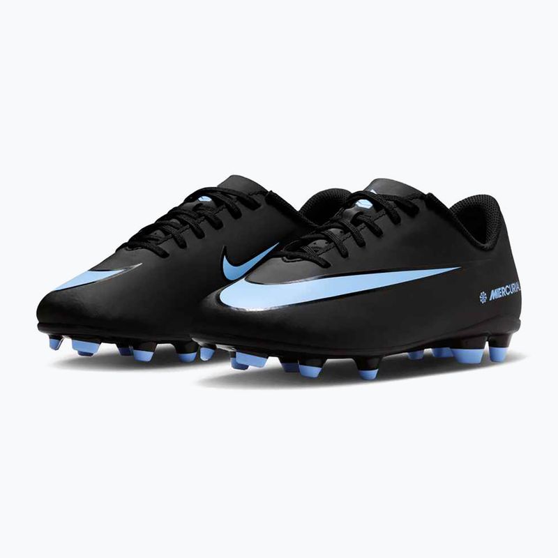 Gyermek focicipő Nike Mercurial Vapor 16 Club FG/MG fekete/jeges kék 10