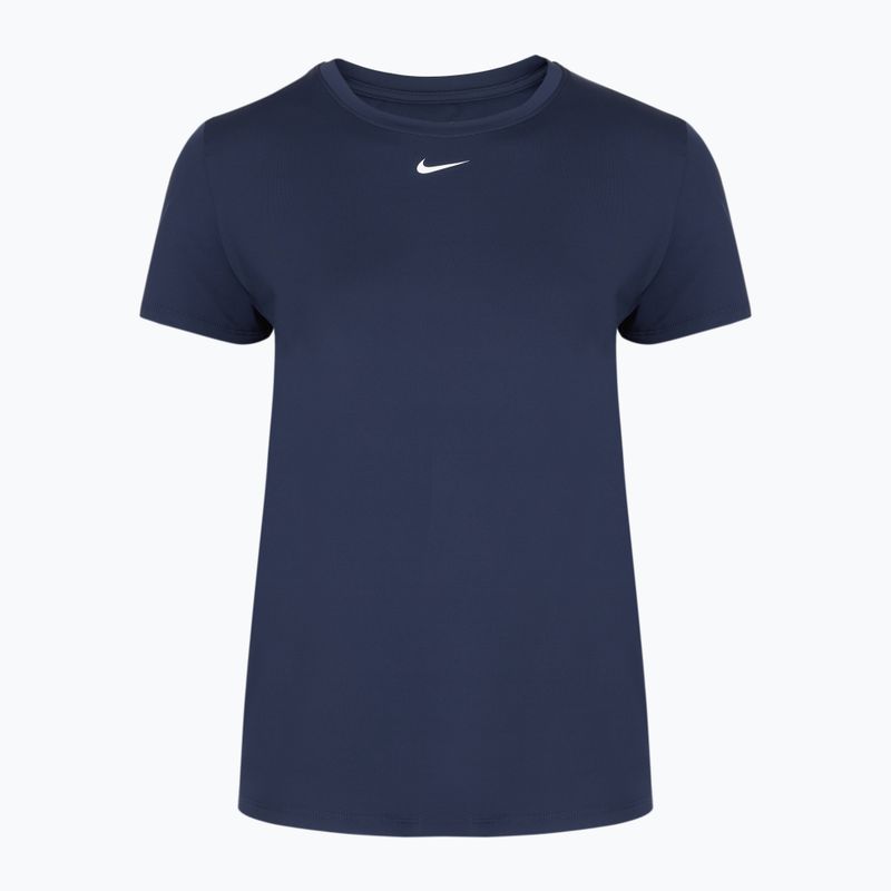 Női edzőpóló Nike One Classic Dri-Fit midnight navy/fehér 4