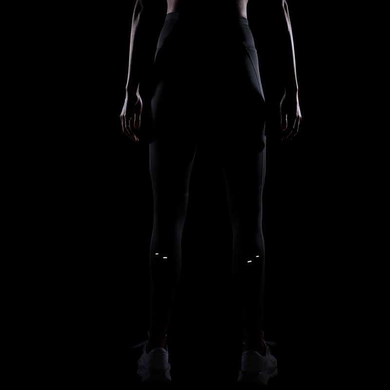 Női futóleggings Nike Tempo Swoosh Run High-Waisted 7/8 black/white 6