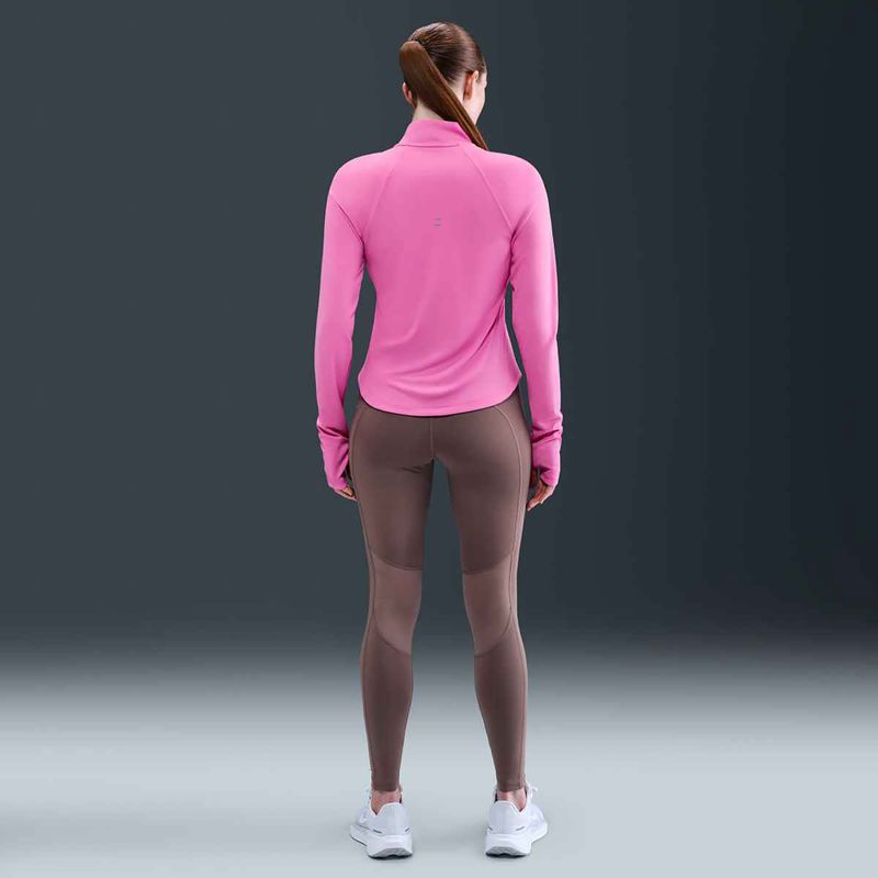 Női Nike Tempo Dri-Fit 1 / 4 Zip futó pulóver játékos rózsaszínű 6