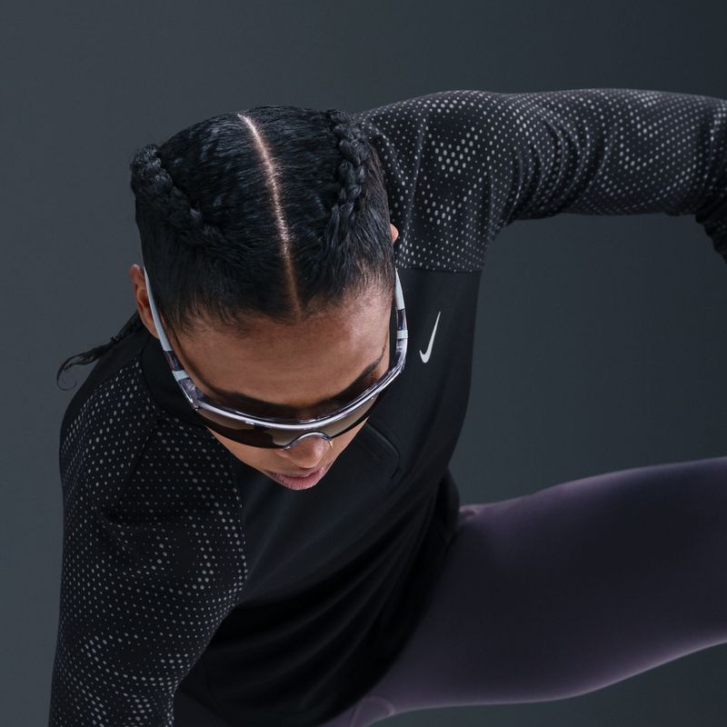 Női hosszú ujjú futófelső Nike Tempo Flash Dri-Fit 1/4 Zip black 6