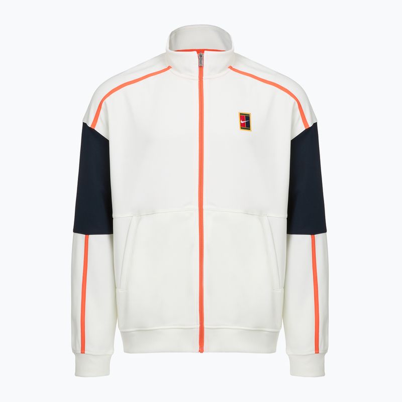 Férfi tenisz pulóver Nike Court Heritage sail/turf orange 6
