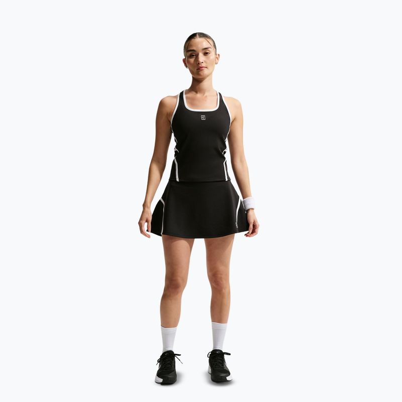 Teniszszoknya Nike Court Advantage Dri-Fit High Waisted black/white 2