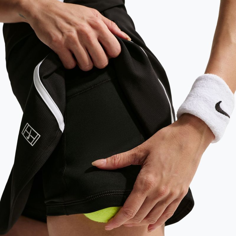 Teniszszoknya Nike Court Advantage Dri-Fit High Waisted black/white 7