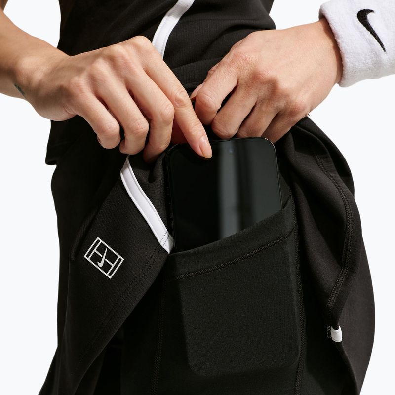 Teniszszoknya Nike Court Advantage Dri-Fit High Waisted black/white 8