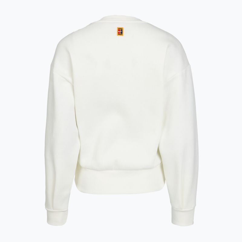 Női pulóver Nike Court Collection French Terry Crew Neck sail/midnight navy 5