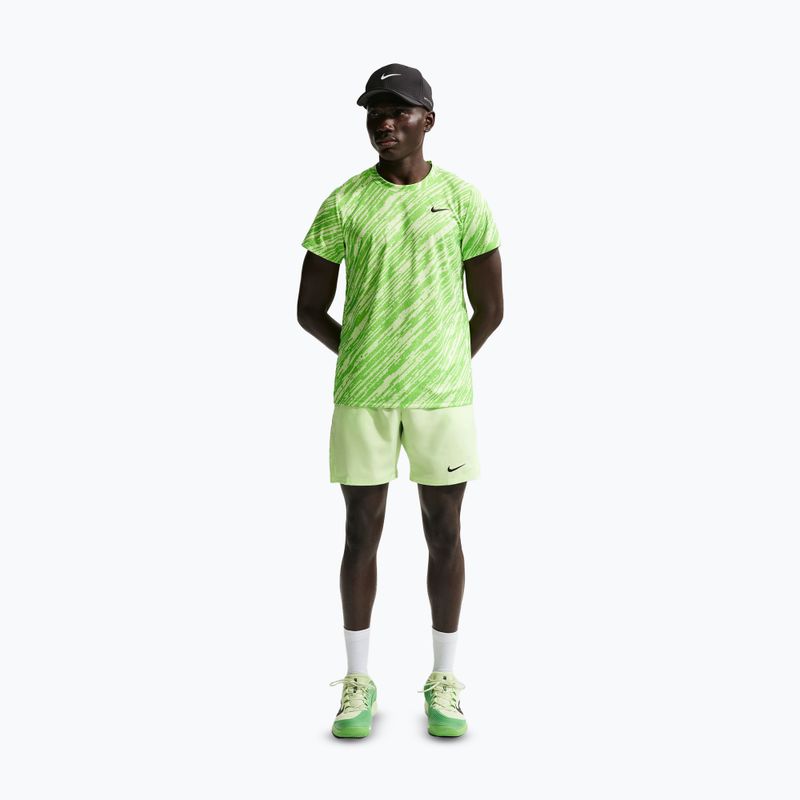 Férfi tenisz rövidnadrág Nike Court Dri-Fit Victory 7" Light Liquid Lime/Black 3