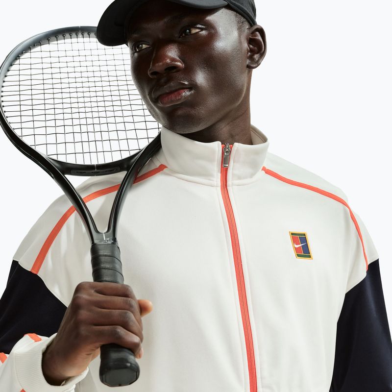 Férfi tenisz pulóver Nike Court Heritage sail/turf orange 4
