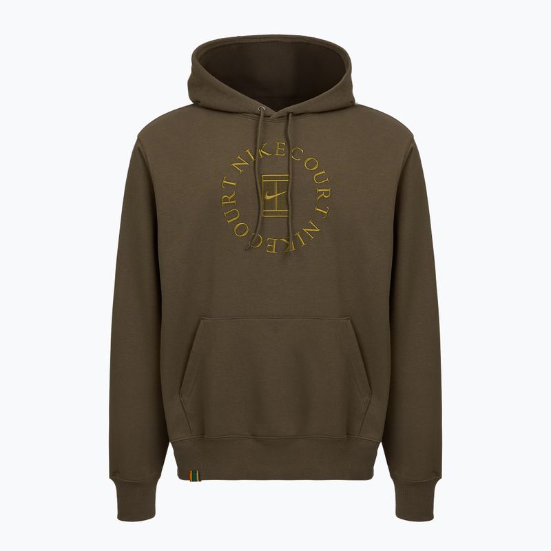 Férfi tenisz pulóver Nike Court Dri-Fit Heritage French Terry Hoodie dark hazel/saffron quartz 4