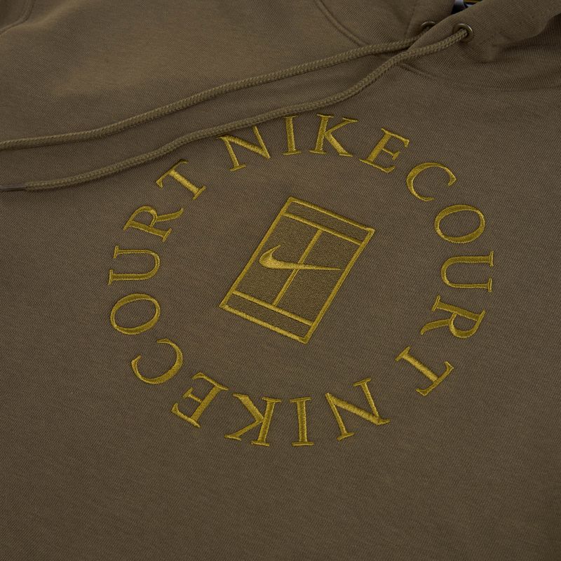 Férfi tenisz pulóver Nike Court Dri-Fit Heritage French Terry Hoodie dark hazel/saffron quartz 7