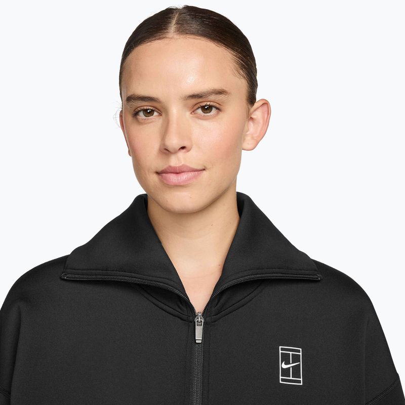 Női tenisz felső Nike Advantage Dri-Fit FZ black/white 3