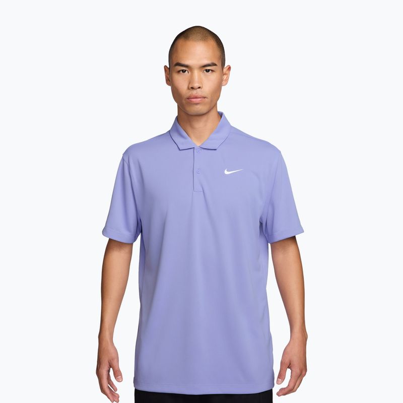 Férfi teniszpóló Nike Court Dri-Fit Polo Solid light thistle/white