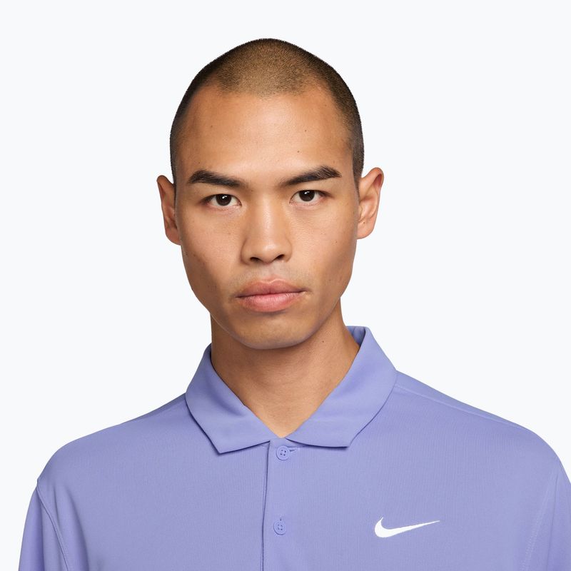 Férfi teniszpóló Nike Court Dri-Fit Polo Solid light thistle/white 3