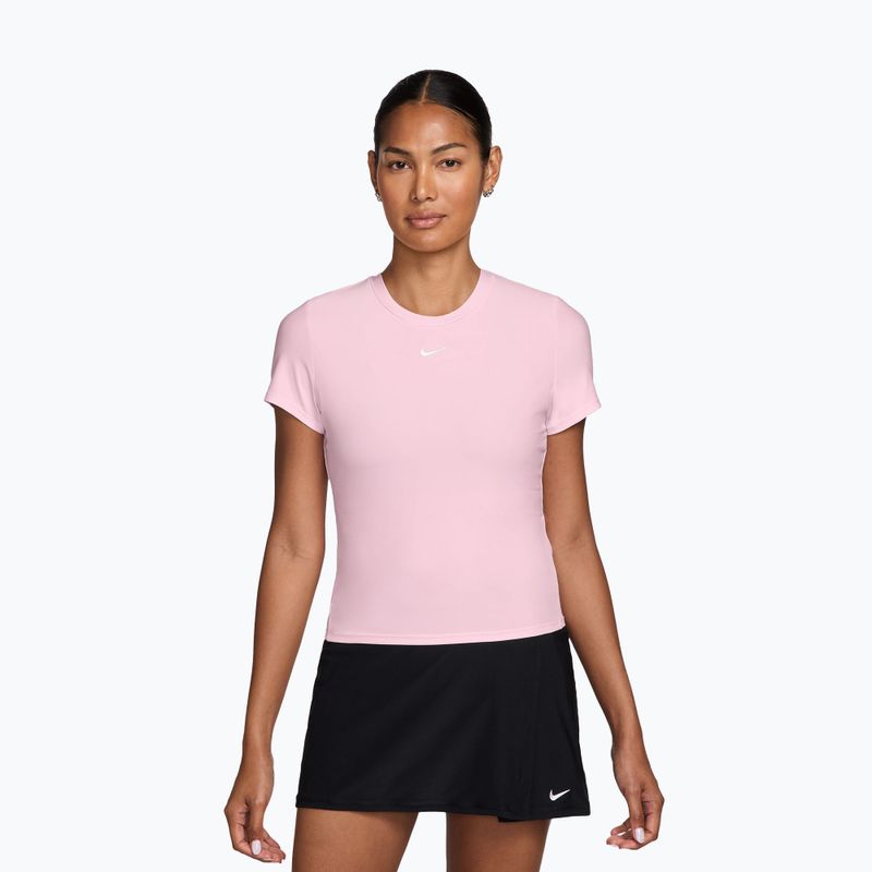 Női teniszpóló Nike Victory Dri-Fit pink foam/white