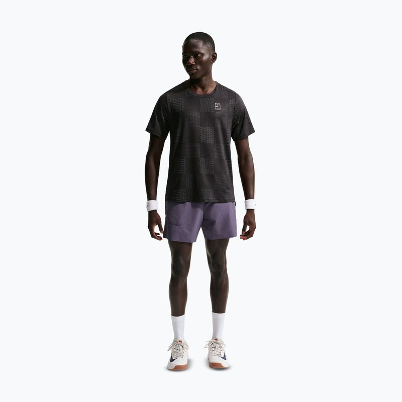 Férfi teniszshort Nike Court Advantage Dri-Fit 6" dark raisin/white 2