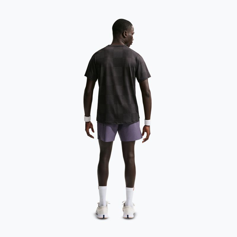 Férfi teniszshort Nike Court Advantage Dri-Fit 6" dark raisin/white 3