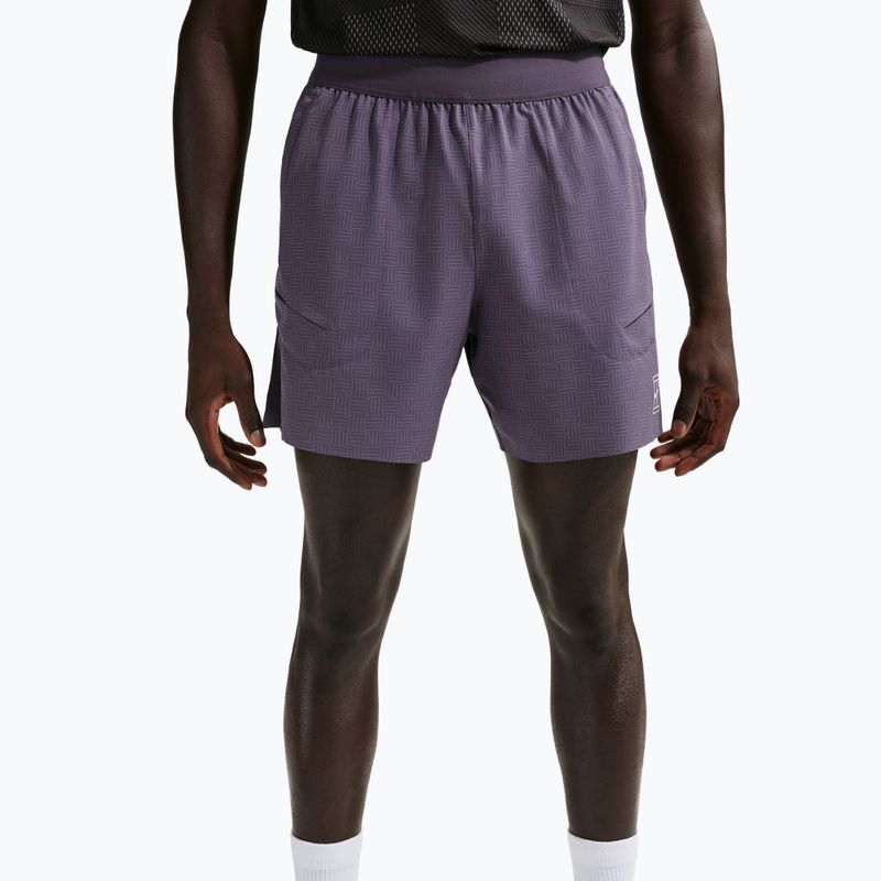 Férfi teniszshort Nike Court Advantage Dri-Fit 6" dark raisin/white 4