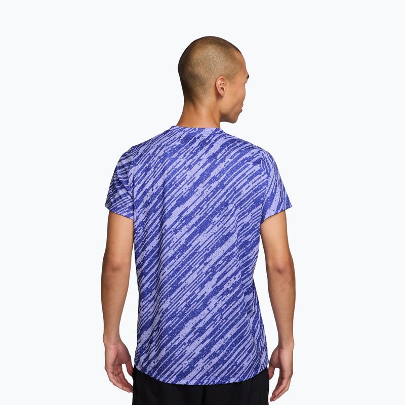 Férfi teniszpóló Nike Court Dri-Fit Victory Print lapis blue/white 2