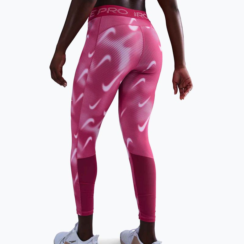 Női edzőleggings Nike Pro Mid-Rise 7/8 rush pink/pink foam/white 3