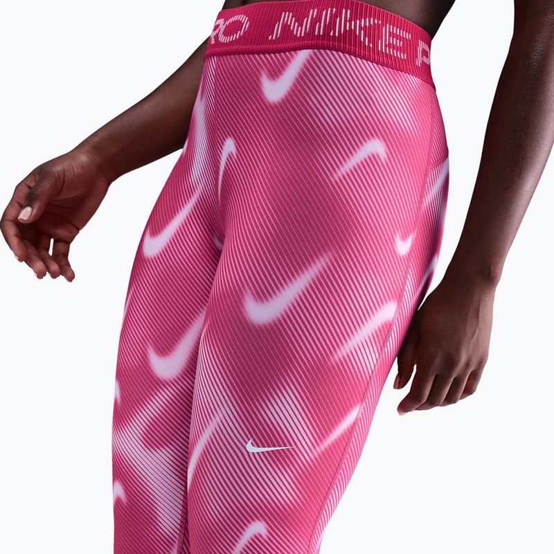 Női edzőleggings Nike Pro Mid-Rise 7/8 rush pink/pink foam/white 4