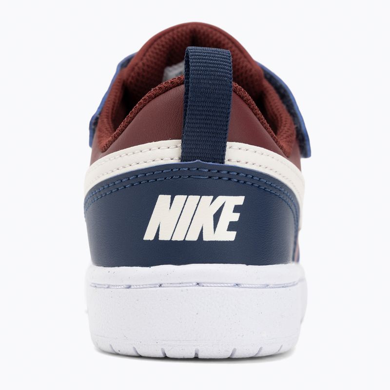 Nike Court Borough Low gyermek cipő Recraft sötét csapat piros/szoft gyöngyház/éjféli tengerészgyöngy 6
