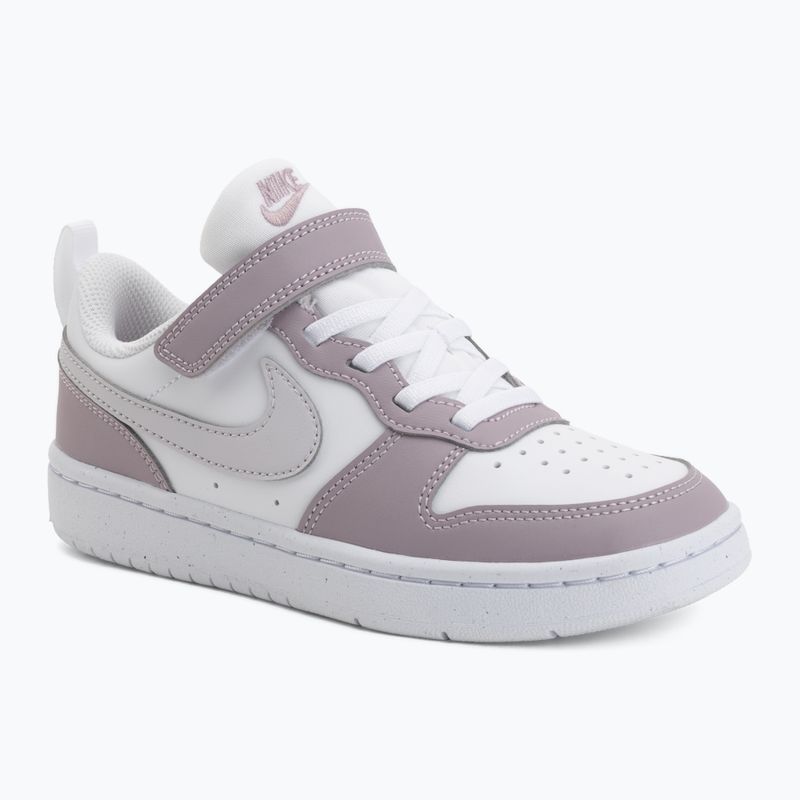 Gyermekcipő Nike Court Borough Low Recraft white/plum fog/white/venice