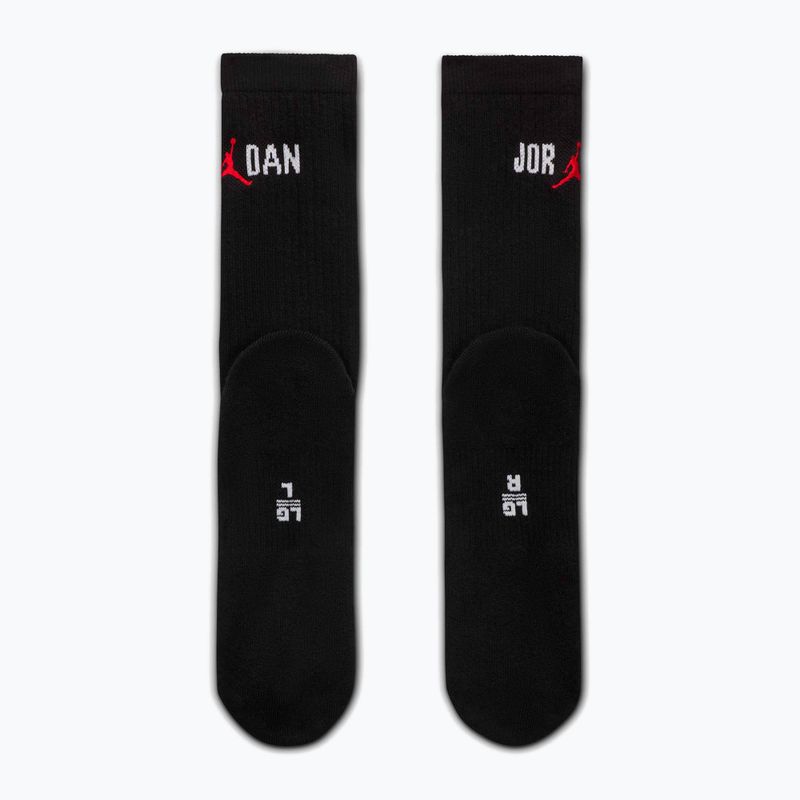 Zokni  Jordan Everyday Crew 1 pair black/white/university red 3