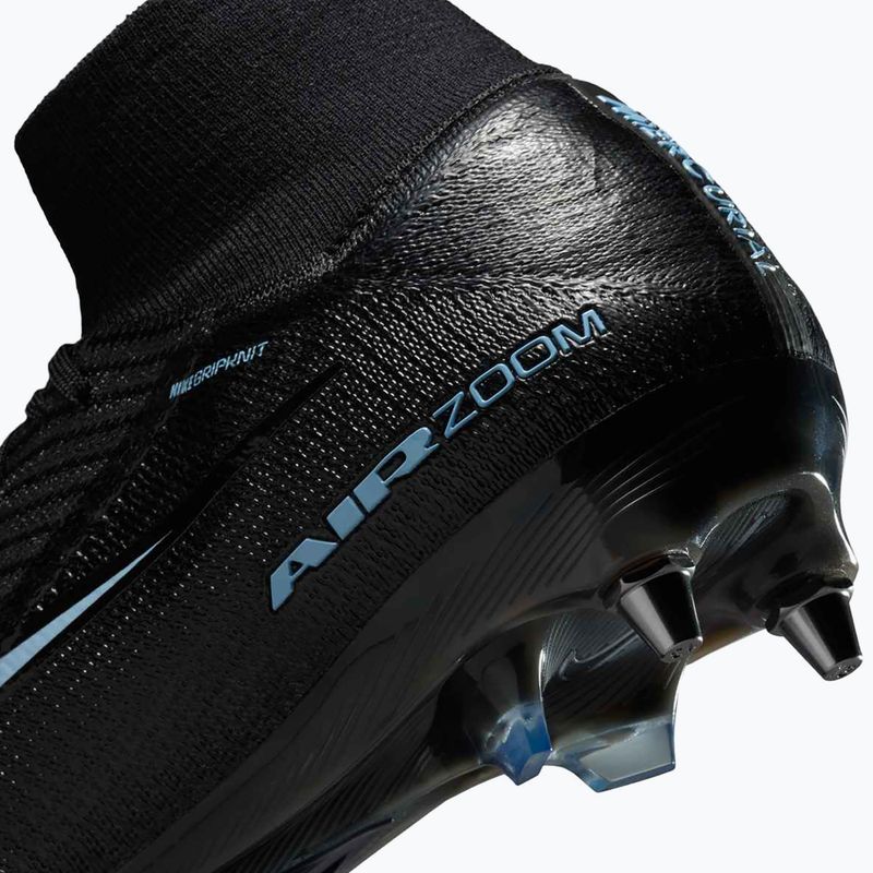 Férfi futballcipő Nike Mercurial Superfly 10 Elite SG-Pro fekete/jeges kék 11