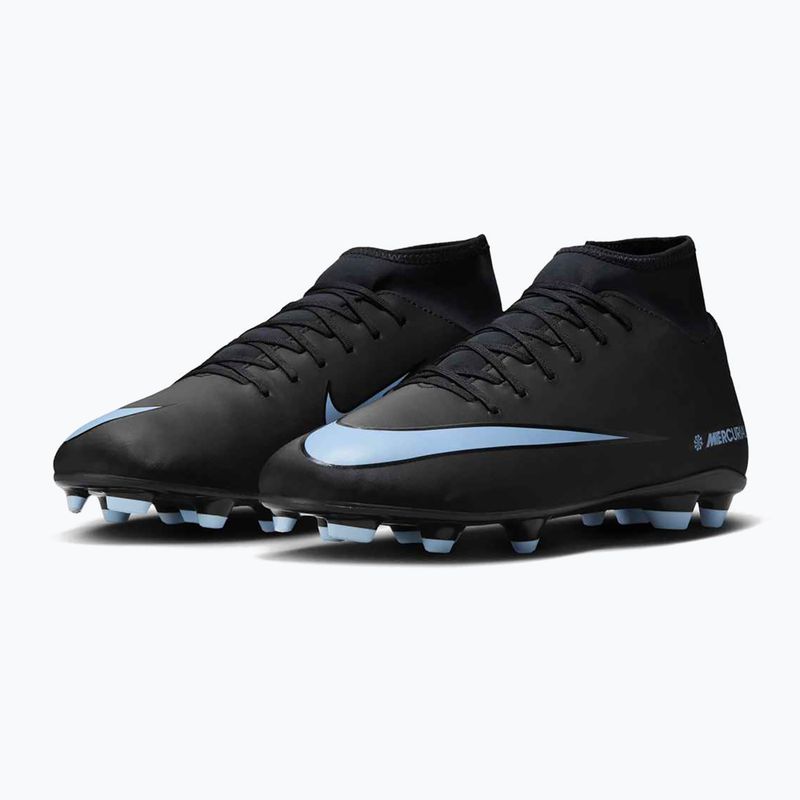 Férfi futballcipő Nike Mercurial Superfly 10 Club FG/MG fekete/jégkék 3