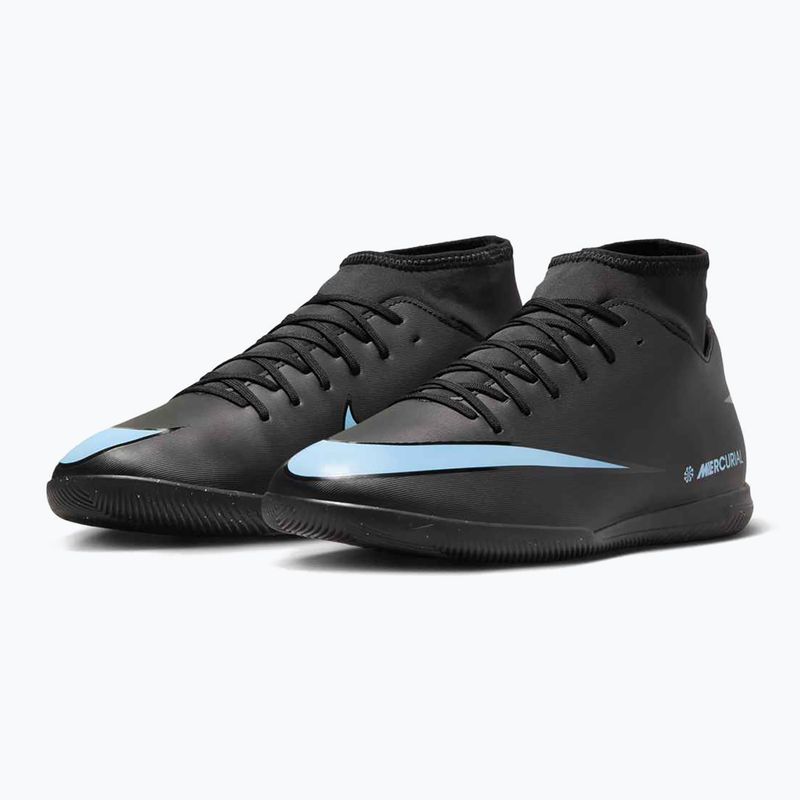 Férfi futballcipő Nike Mercurial Superfly 10 Club IC fekete/jeges kék 10