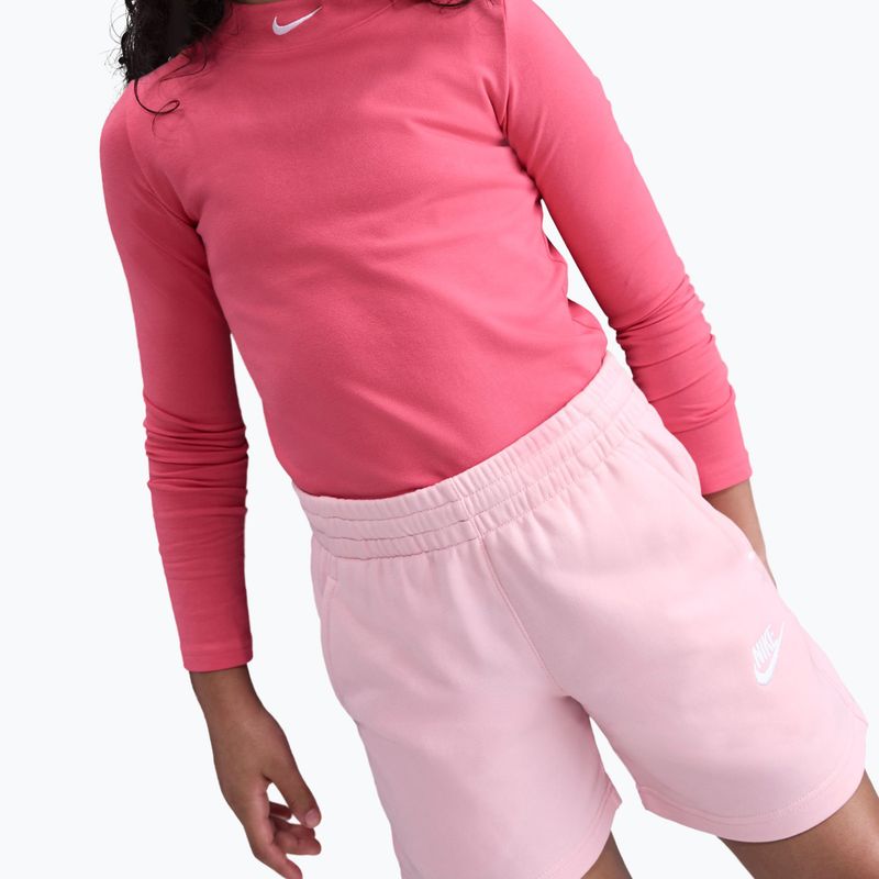 Nike Sportswear Club Fleece gyerek rövidnadrág med soft pink/med soft pink/white 4