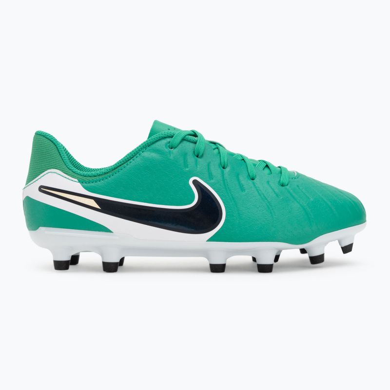 Nike Tiempo Legend 10 Academy LV8 FG/MG stadion zöld/sötét obszidián gyermek focicipő 2