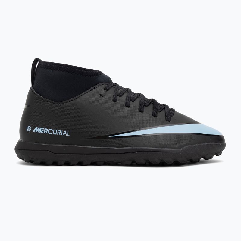 Gyermek futballcipő Nike Mercurial Superfly 10 Club TF fekete/fekete 2