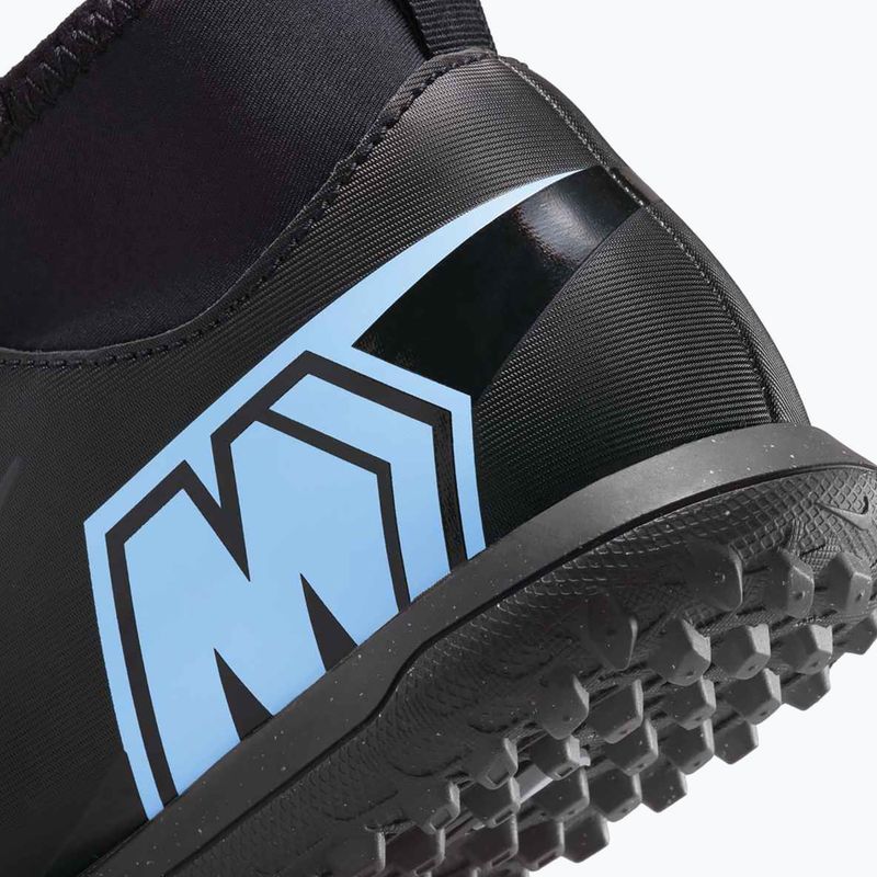 Gyermek futballcipő Nike Mercurial Superfly 10 Club TF fekete/fekete 15