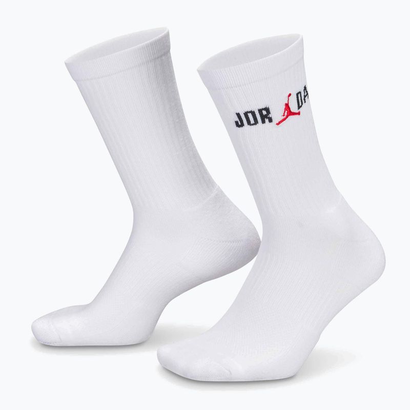 Zokni Nike Jordan Everyday Crew 1 pár white/black/university red