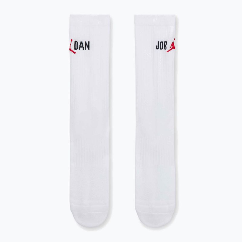 Zokni Nike Jordan Everyday Crew 1 pár white/black/university red 2