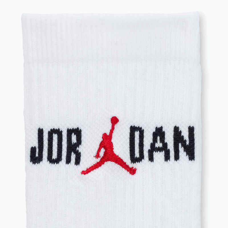 Zokni Nike Jordan Everyday Crew 1 pár white/black/university red 4