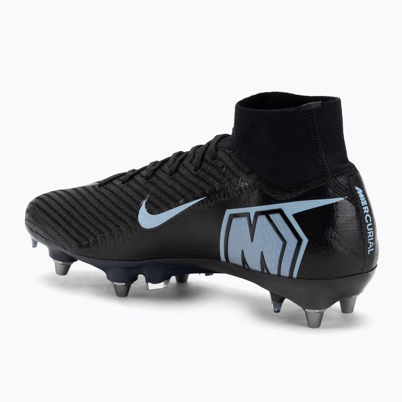 Férfi futballcipő Nike Mercurial Superfly 10 Elite SG-Pro fekete/jeges kék 3