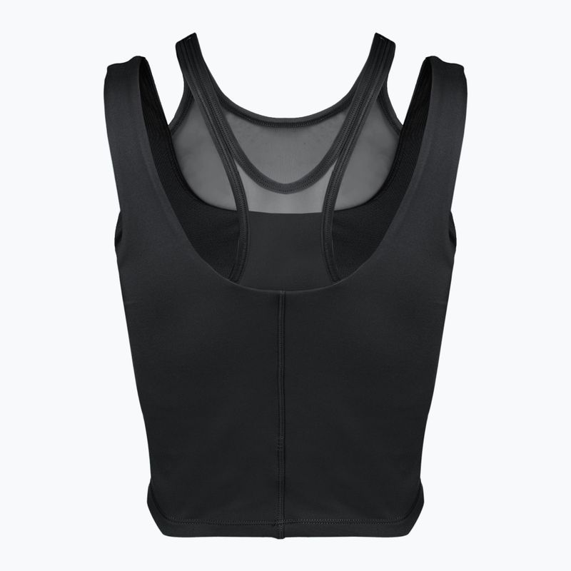 Női edzőfelső Nike One Fitted Dri-Fit Cropped Tank fekete/sötét füstszürke 7