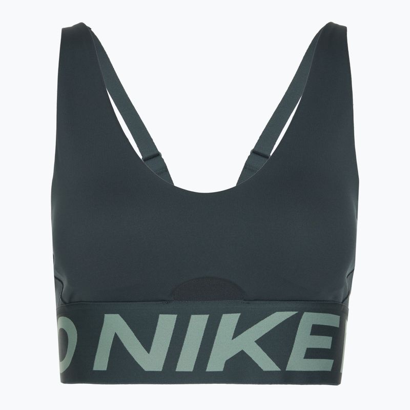 Sportmelltartó Nike Pro Indy Plunge seaweed/clay green/white 6