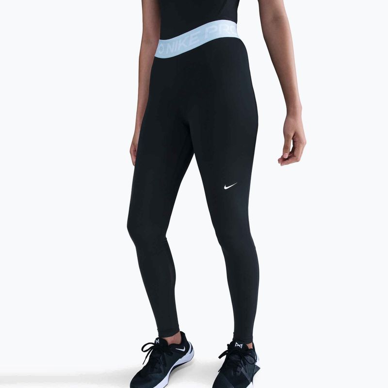 Női leggings Nike Pro 365 Tight black/celestine blue/white
