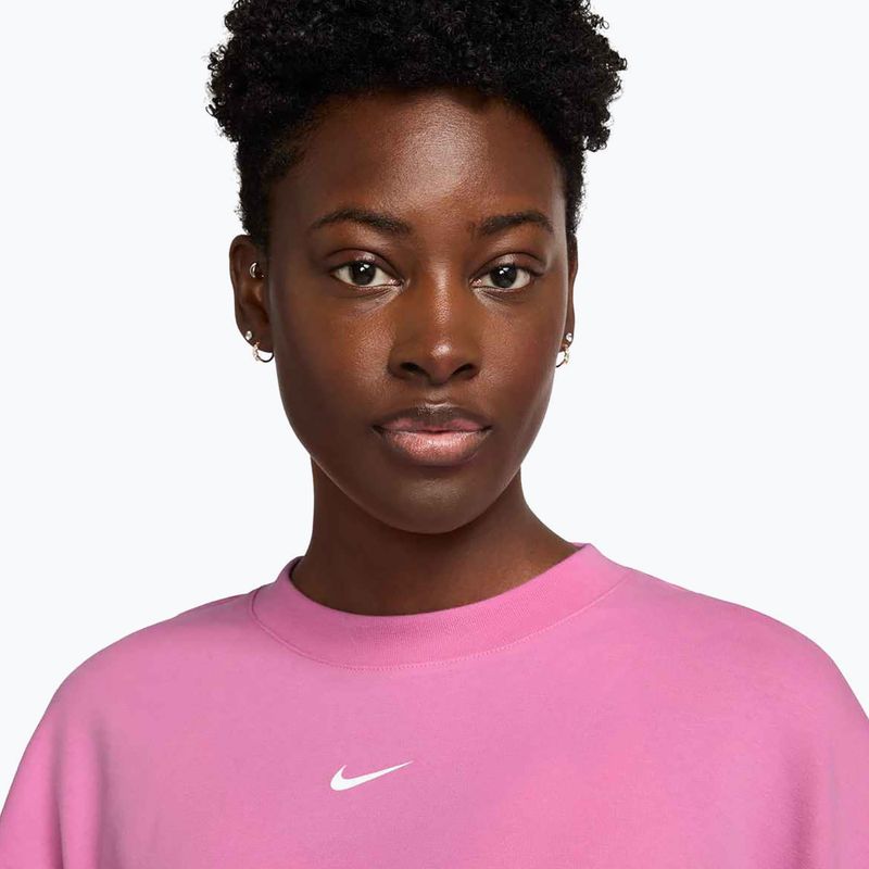 Női edzőpulóver Nike Pro Dri-Fit Loose Crew-Neck playful pink/pink foam/white 3